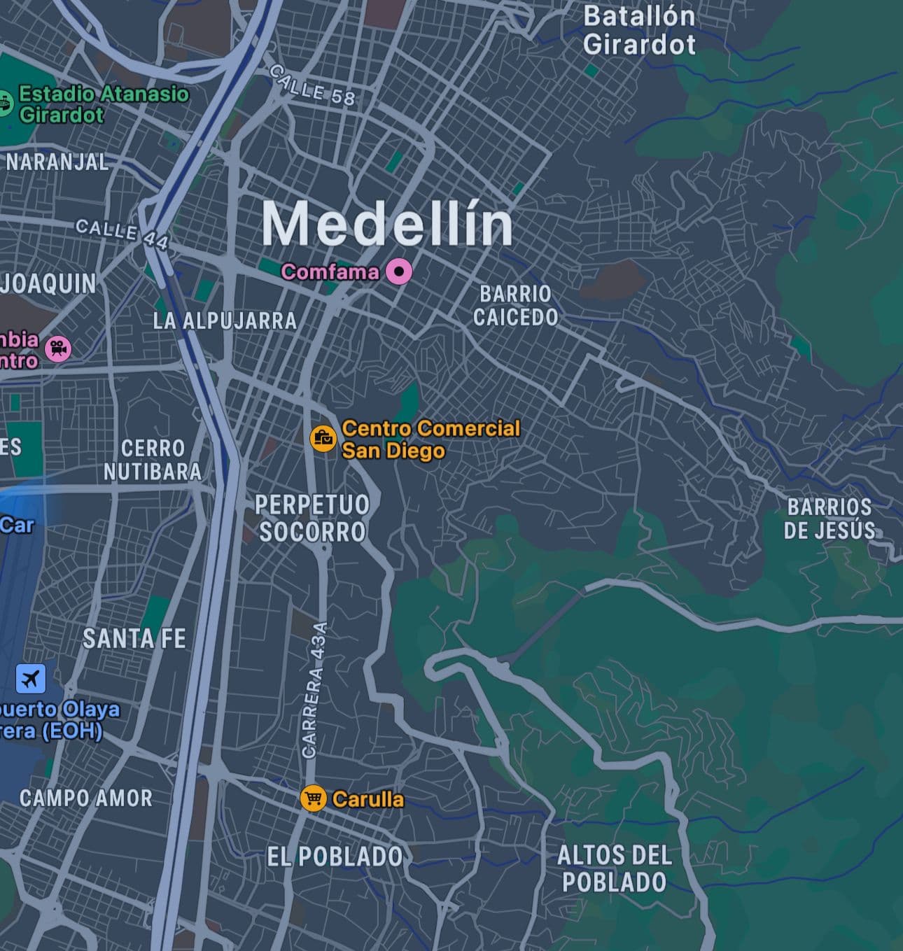 Medellin Map